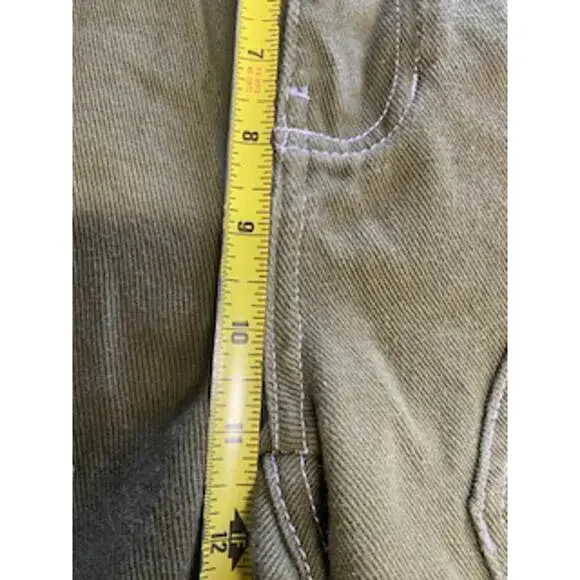 Campuru Olive Green Cargo Pants with Patch Detail - Picture 8 of 9